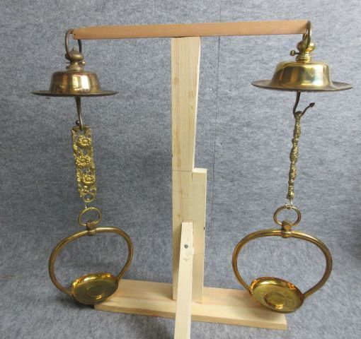 輪灯 古銅 二灯一対 吊り輪燈 行燈 燭台 灯火具 燭台 寺院 神社