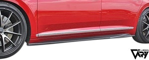 【M's】VW アルテオン Rライン Advance 前期 (2017.10-2021.6) GARAGE VARY Reife サイドステップ LR ／ ガレージ ベリー FRP 未塗装 6558