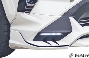 【M’s】トヨタ 50系 RAV4 TRD用 (2019.4-) DOUBLE EIGHT フロントサイドスポイラー 左右 ／／ ダブルエイト FRP 未塗装 エアロ パーツ