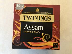 英国トワイニング アッサム・ティー　紅茶　 80包入り ２００g 日本未入荷　Twinings Assam