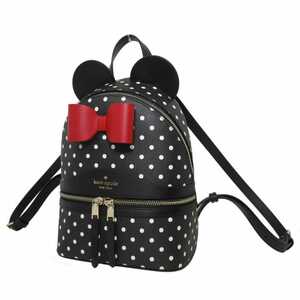 ケイトスペード×ディズニー リュック K7325 001(ブラック) レザー ミニーマウス バックパック disney kate spade アウトレット