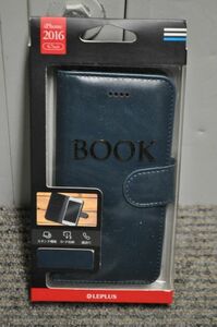 #LEPLUS/ru plus #iPhone(4.7inch)# book type PU leather case #BOOK# navy # unused goods #