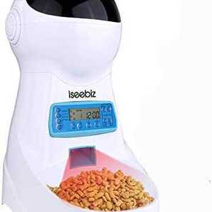 自動給餌器 猫 犬 タイマー 10秒録音 自動餌やり機 えさやり 自動給餌機 オートフィーダ コードカバー付き 2WAY給電 3.5L