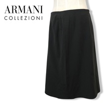 イタリア製★アルマーニ コレッツォーニ/ARMANI COLLEZIONI★レディース スカート 無地 グレー size 42 管:C:04_画像1