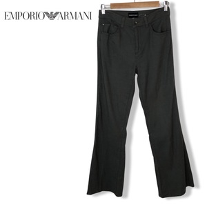 ★EMPORIO ARMANI エンポリオアルマーニ★リネン レーヨン ストレッチ パンツ ボトムス グレー size 27 管:C:04