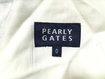■　PEARLY GATES パーリーゲイツ　コットン　チェック　パンツ　短パン　レディース　ゴルフウェア　サイズ0　★_画像4