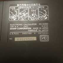 SHARP/シャープ ポケコン　ポケットコンピュータ PC-E200 ジャンク_画像4