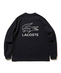 新品 1 S 相当 ビームス × ラコステ 紺 LACOSTE × BEAMS 別注 ビッグワニ ロングスリーブ Tシャツ ロンT 長袖 #7 カジュアル レア 人気