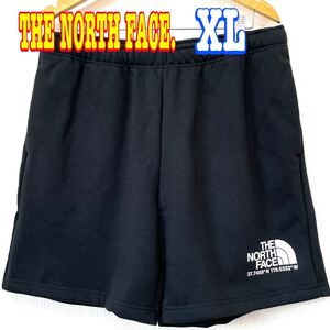 ビッグロゴ ☆ ノースフェイス コーディ ショートパンツ 黒 XL LL レア USA 海外限定 ハーフパンツ キャンプ モノトーン メンズ レアモデル