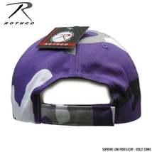 ROTHCO 新品 ベースボールキャップ (バイオレットカモ) 無地 プロファイルキャップ CAP 野球帽 帽子 フリーサイズ メンズ レディース_画像3