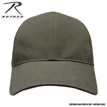 ROTHCO 新品 ベースボールキャップ (ビンテージ オリーブ) 無地 プロファイルキャップ 目深 深め CAP 帽子 野球帽 フリーサイズ メンズ_画像2