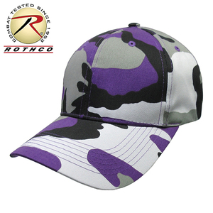 ROTHCO 新品 ベースボールキャップ (バイオレットカモ) 無地 プロファイルキャップ CAP 野球帽 帽子 フリーサイズ メンズ レディース