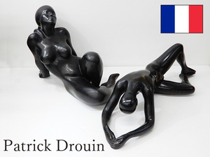 ◆◎2点セット! フランス彫刻家 Patrick Drouin パトリック・ドゥルーアン 裸婦像 ブロンズ 女性像 オブジェ