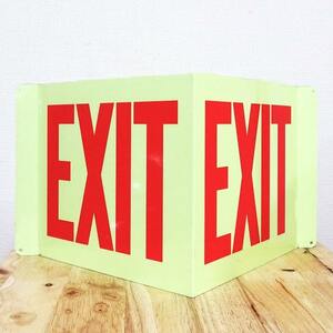  autograph board signboard PROJECTING SIGN EXIT plate office interior garage security wall decoration Project autograph 