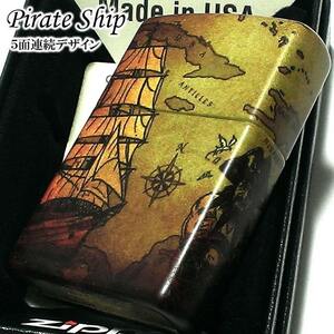 ZIPPO ライター 船 ジッポ PIRATE SHIP DESIGN パイレーツ シップ かっこいい おしゃれ メンズ 渋い ギフト プレゼント