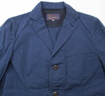 Candidum (カンディデュウム) Seersucker Shirts Jacket / シアサッカー シャツジャケット C191139 美品 ネイビー size 44_画像5