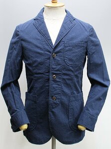 Candidum (カンディデュウム) Seersucker Shirts Jacket / シアサッカー シャツジャケット C191139 美品 ネイビー size 44