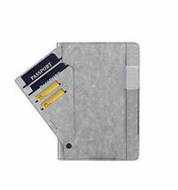 ipad mini4 レザーケース アイパッドミニ4 ケース カバー 全面保護 耐衝撃 スタンド カード収納 グレー_画像3