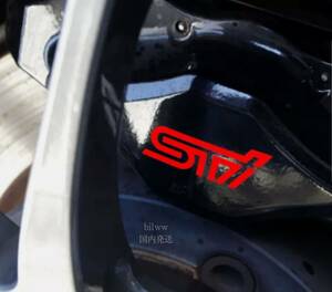【即納】SUBARU STI カスタム 耐熱デカール ステッカー ◇ ブレーキキャリパー ドレスアップ WRX XV BRZ インプレッサ レヴォーグ 国内発送