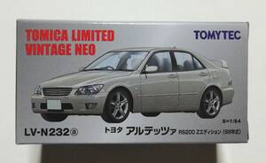 即決！ トミカ リミテッド ヴィンテージ ネオ LV-N232a トヨタ アルテッツァ RS200 Ｚエディション 98年式 (銀) 前期型 新品・未使用品