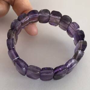 紫水晶バングル 内周長16センチ の画像1