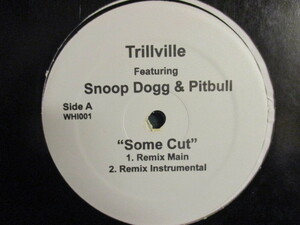 Trillville ： Some Cut Remix F. Snoop Dogg & Pitbull 12'' c/w Rich Boyz F. Pitbull - Get To Poppin Remix (( 落札5点で送料無料