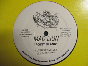 Mad Lion ： Point Blank 12'' (( 落札5点で送料無料