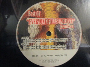 Tanto Metro & Devonte ： Best Of Everyone Falls In Love Remixes 12'' (( Lovers Remix / Hot Clap Remix / 落札5点で送料無料