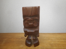 ハワイ　Brian 作　ティキ　TIKI　木彫り人形　置物　ミロウッド_画像2