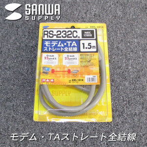 ☆サンワサプライ RS-232Cケーブル KRS-101K モデム/TA 未使用品 現状渡し#K08