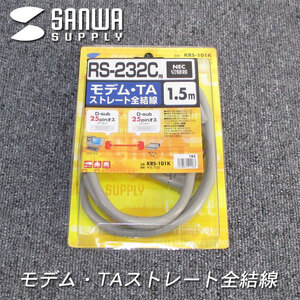 * Sanwa Supply RS-232C cable KRS-101K modem /TA unused goods present condition delivery #K08