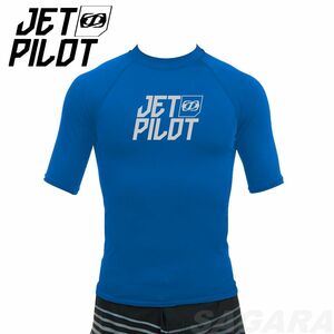 ジェットパイロット JETPILOT ラッシュガード 3480円均一 送料無料 JPロゴ S16 S/S ラッシー 半袖 ブルー Mサイズ S16504 水上バイク
