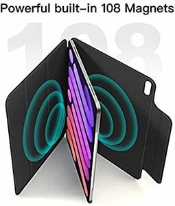 iPad mini6 ケース 2021 8.3インチ 磁気吸着 Apple Pencilのペアリングと充電に対応 軽量 シルク手触り マグネット