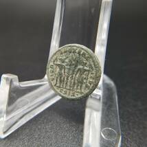古代ローマ コイン ブロンズ 銅貨 神 兵士 王 アンティーク 発掘品 出土品 古銭 M11_画像5