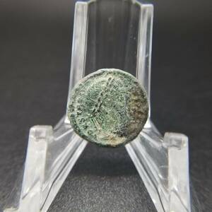 古代ローマ コイン ブロンズ 銅貨 神 ニケ アンティーク 発掘品 出土品 古銭 M13