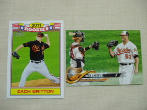 RC ザック・ブリットン【ZACH BRITTON】2枚セット◆ボルチモアオリオールズ ルーキー ROOKIE RE