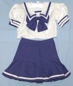  costume play clothes ...... white .. an educational institution summer clothing L size uniform kos costume uniform mablavu cosplay costume a-ju costume 
