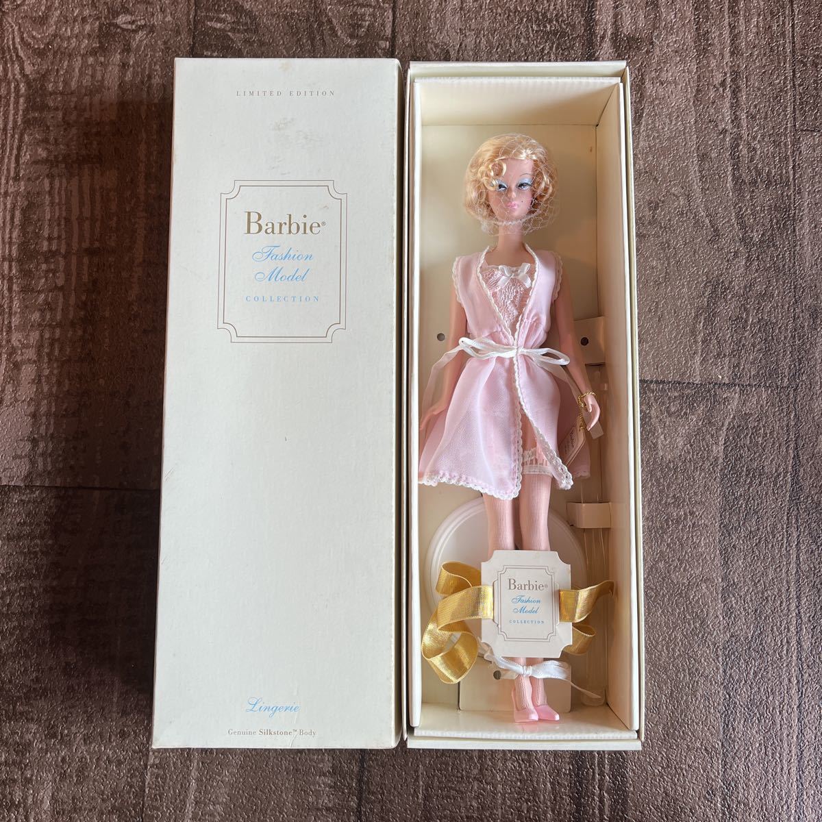 3462)【人形/ドール】Barbie(バービー) ファッションモデルコレクション[白/ホワイト/ランジェリー/リミテッドエディション]現状品 