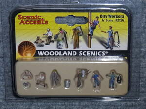 送料込 cenic Accents City Workers - N Scale A2126 Woodland Scenics