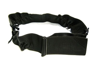 ITALY made CIVIDINIchi vi ti-ni ribbon design. leather belt sash belt waist Mark!