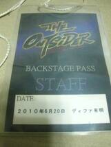 THE OUTSIDER BACKSTAGE PASS　アウトサイダー バックステージパス前田日明_画像3