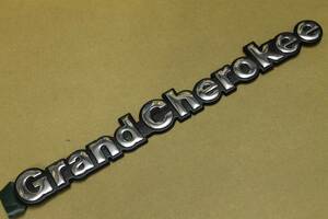 グランドチェロキー エンブレム Grandcherokee クローム JEEP ZG ZJ 1992-1995 クライスラー純正品 新品 55295220 絶版品 ジープ