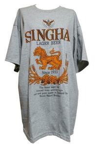 ■☆アジア衣料　タイ・ビール会社『SINGHA』Tシャツ（OT-7-M）