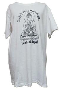 ■☆アジアン衣料　ネパール・Tシャツ 仏像 (NT-30-XL)