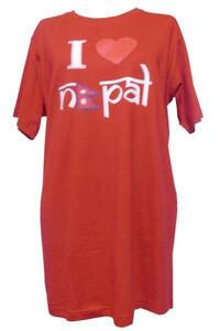 ■☆アジアン衣料 コットン・I love Nepal・Tシャツ （IN-9-S）