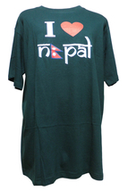 ■☆アジアン衣料 ネパールコットン・I love Nepal・Tシャツ （IN-5-XL）_画像1