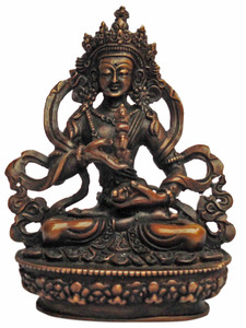 ■☆アジアン雑貨　ネパール仏像　銅製　ヴァジュラサットヴァ（BS-56）