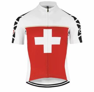 スイス代表 サイクルジャージ XL 半袖シャツ ロードバイクウェア