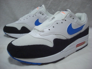 AIR MAX 1 "WHITE PHOTO BLUE BLACK" AH8145-112 （ホワイト/フォトブルー/トータルオレンジ）