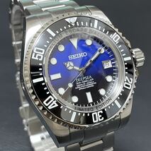 一円〜 SEIKO カスタム NH35 DEEPSEA SEA-DWELLER 44mm デイト 腕時計 ウォッチ 自動巻き MOD ハック機能 seikomod セイコー_画像2